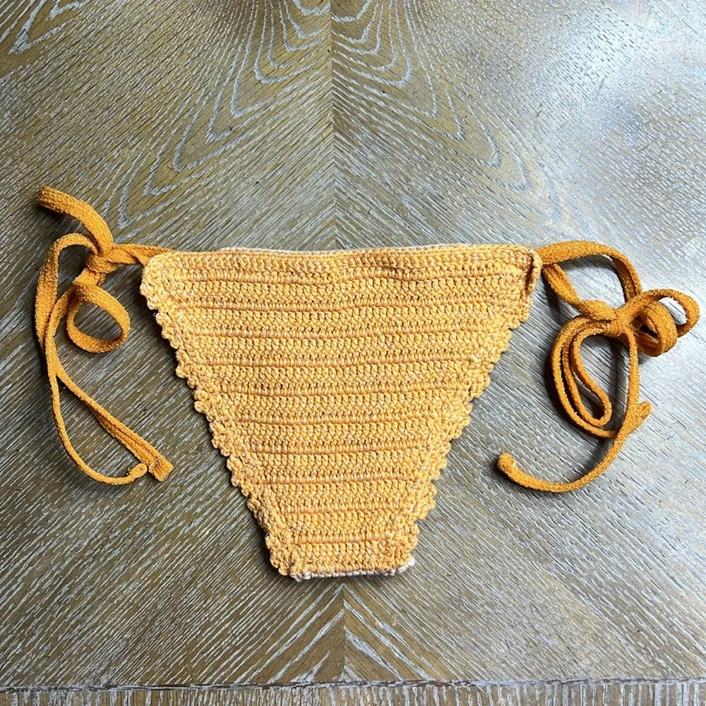 MAIYO Orange Swim Bikini Bottom XS